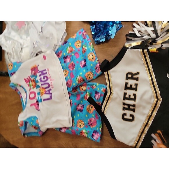 Build A Bear Workshop BABW Girl Bear Clothes Huge lot Cheer Rainbow etc.. - Picture 4 of 14